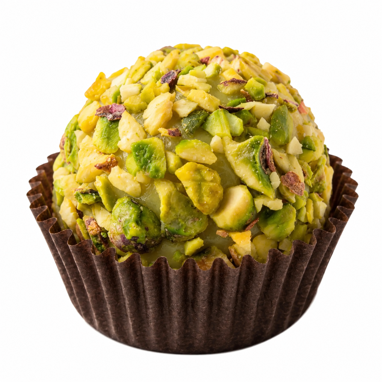 Brigadeiro de Pistache com cobertura de pistache triturado